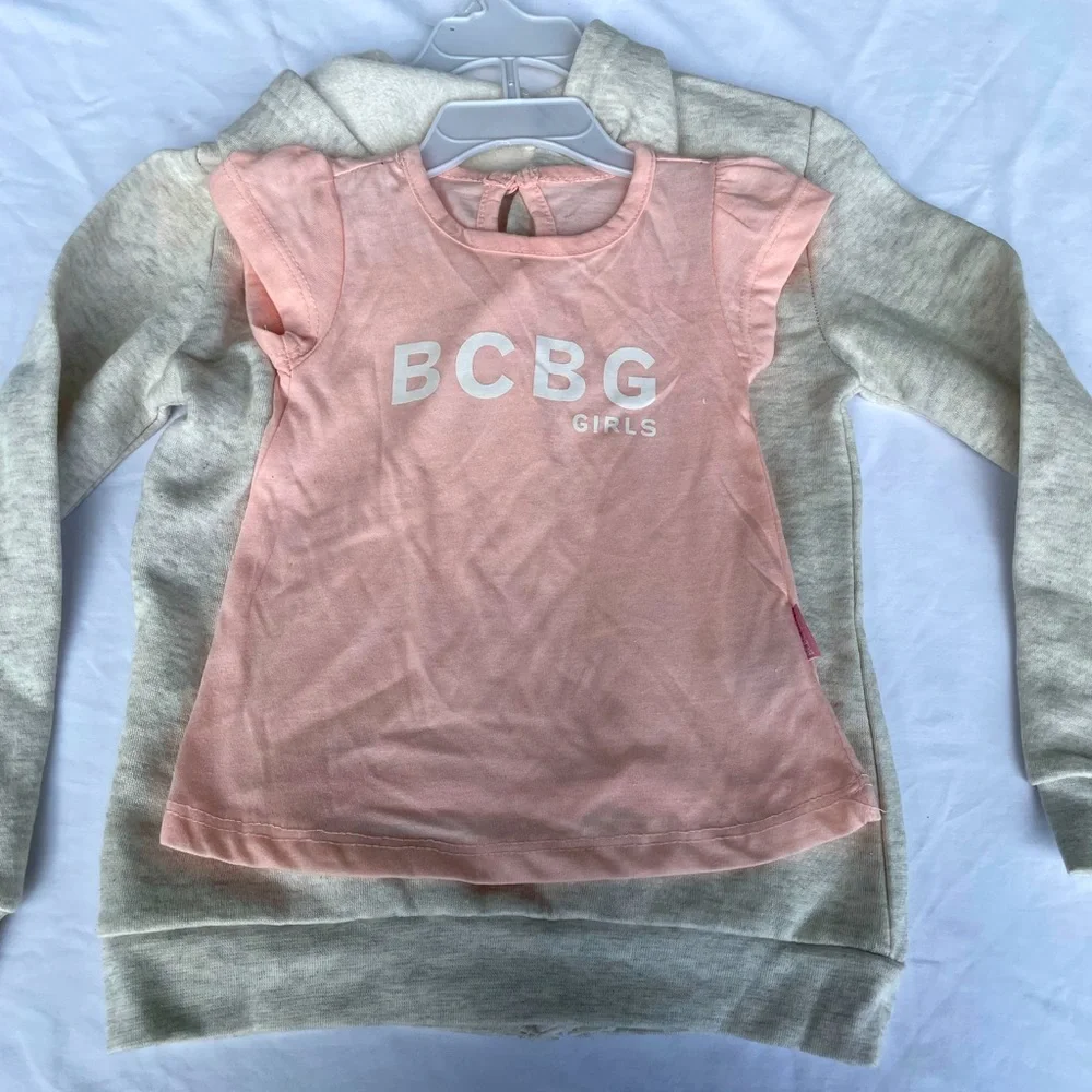 BNWOT BCBG GIRLS Hooded Sweater and Jogger Set, 24 Months - Picture 2 of 5